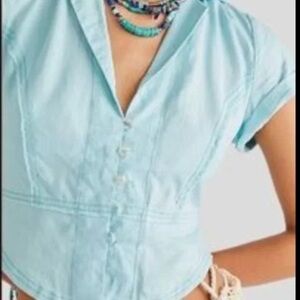 Free People Anabelle Linen Top